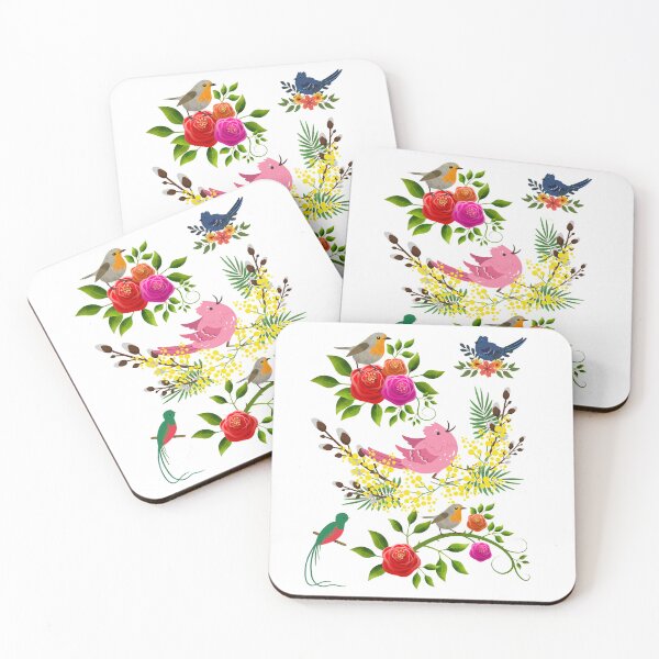 Item preview, Birds With Flowers designed and sold by GEGSTORE.