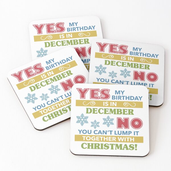 Item preview, December Birthday Christmas Humor designed and sold by thepixelgarden.