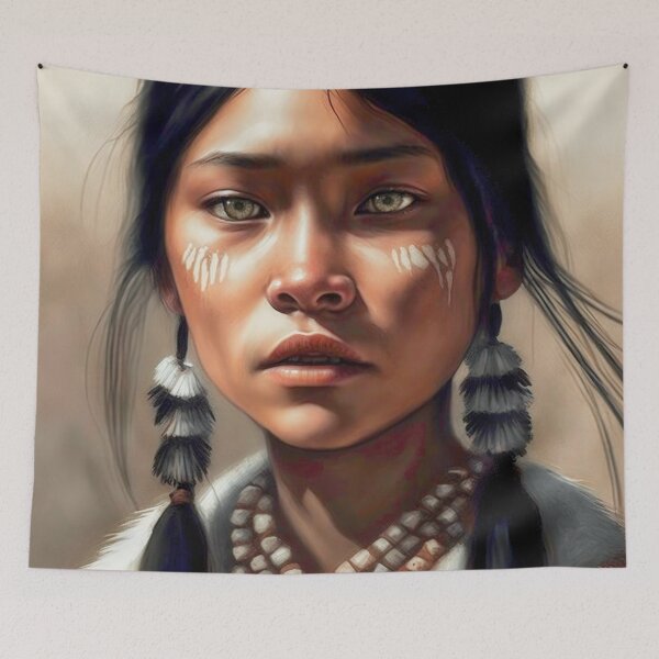 Item preview, Native Warrior Girl designed and sold by Ype de Lang.