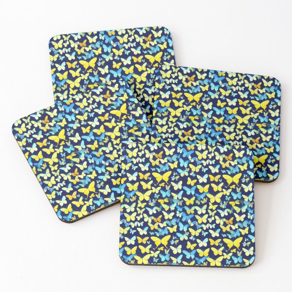 Item preview, Yellow And Blue Buterflies #1 designed and sold by Unicorn Trainwreck.