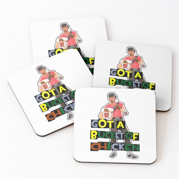 Item preview, Got a Bucket of Chicken TF2 Scout Meme Art designed and sold by ShirtsByFerg.