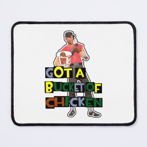 Item preview, Got a Bucket of Chicken TF2 Scout Meme Art designed and sold by ShirtsByFerg.