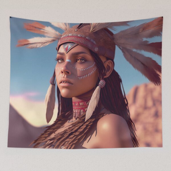 Item preview, Native Warrior Girl designed and sold by Ype de Lang.