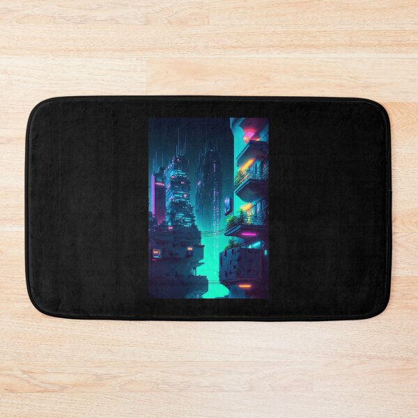 Item preview, A View of Future City (Neo Noir Blade Runner Retrosynth Cityscape Vaporwave Poster) designed and sold by ZGigerBarker.