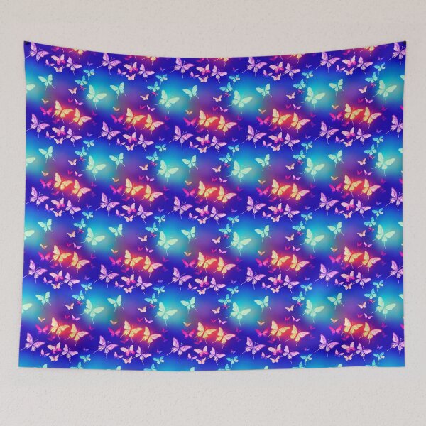 Item preview, Neon Glow Buterflies #1 designed and sold by Unicorn Trainwreck.