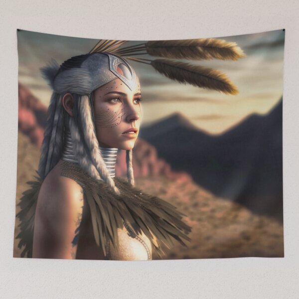 Item preview, Native Warrior Girl designed and sold by Ype de Lang.