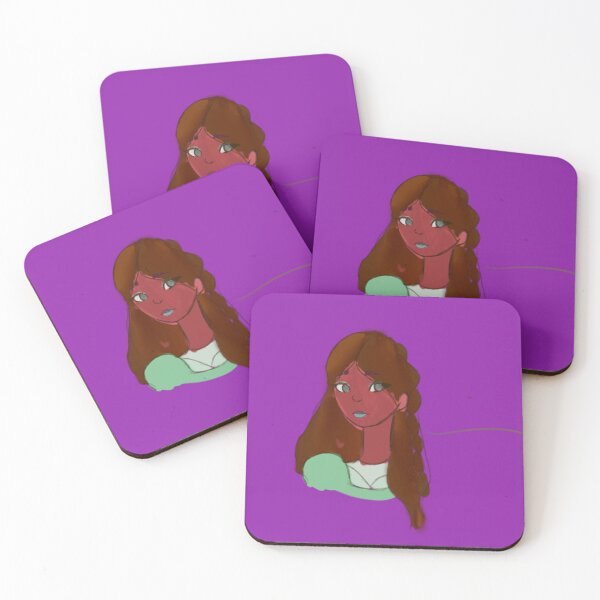 Item preview, Woman with Brown Hair and Green Eyes Portrait - Anime designed and sold by jolabrese.