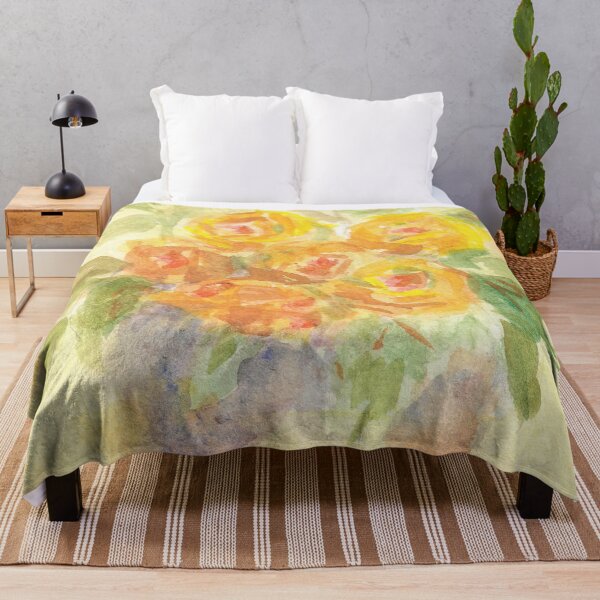 Item preview, Yellow and Peach Flowers designed and sold by designs-by-ann.