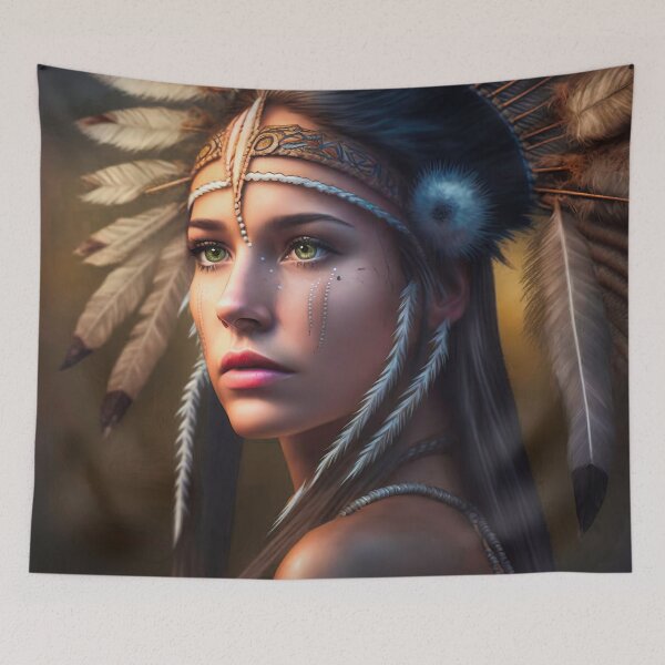 Item preview, Native Warrior Girl designed and sold by Ype de Lang.