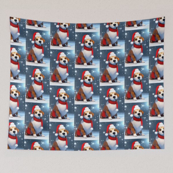Item preview, Cute Christmas Dog Design Artwork  designed and sold by StickerBird.