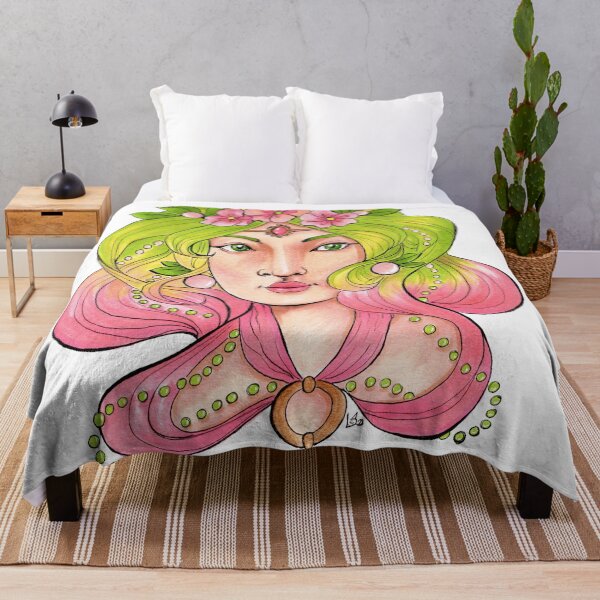 Item preview, Pink Green Portrait designed and sold by Oniroiatlier.