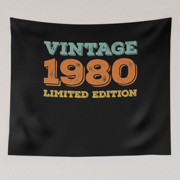 Item preview, VINTAGE 1980 LIMITED EDITION DISTRESSED RETRO BIRTHDAY GIFT IDEA designed and sold by Kipcio.