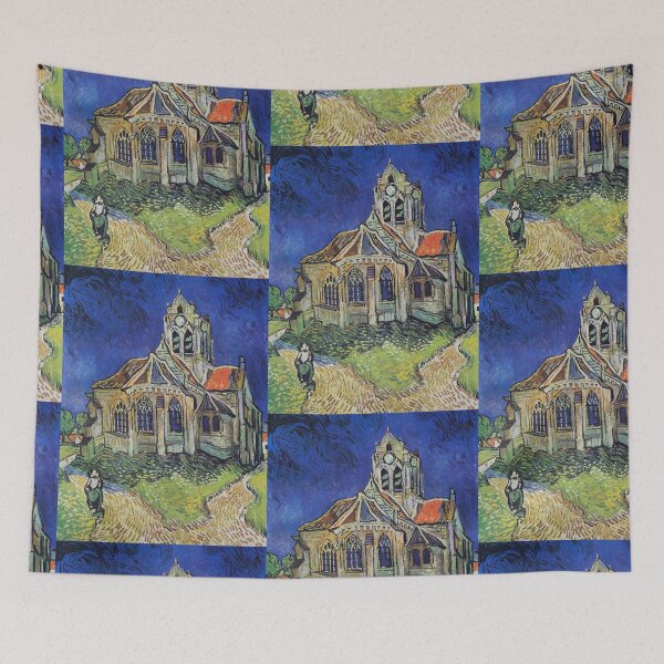 Item preview, Vincent van Gogh's The Church at Auvers (1890) famous painting. designed and sold by hottest-tees.