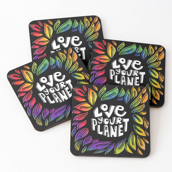 Item preview, Love Your Planet Awareness Earth Multicolor Abstract Leaves designed and sold by creative321.