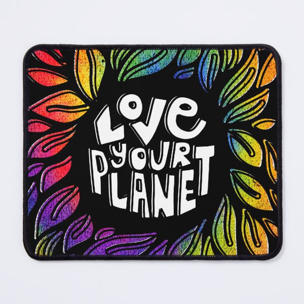 Item preview, Love Your Planet Awareness Earth Multicolor Abstract Leaves designed and sold by creative321.