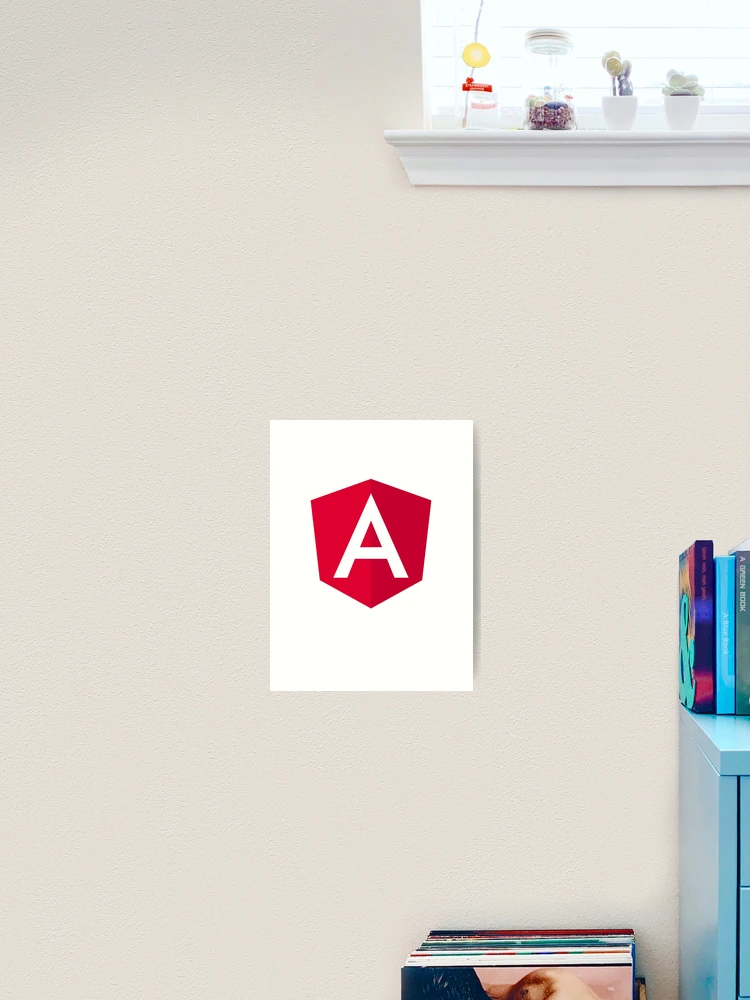 Thumbnail 2 of 3, Art Print, New Angular 5 Logo JS JavaScript Developer designed and sold by vladocar.