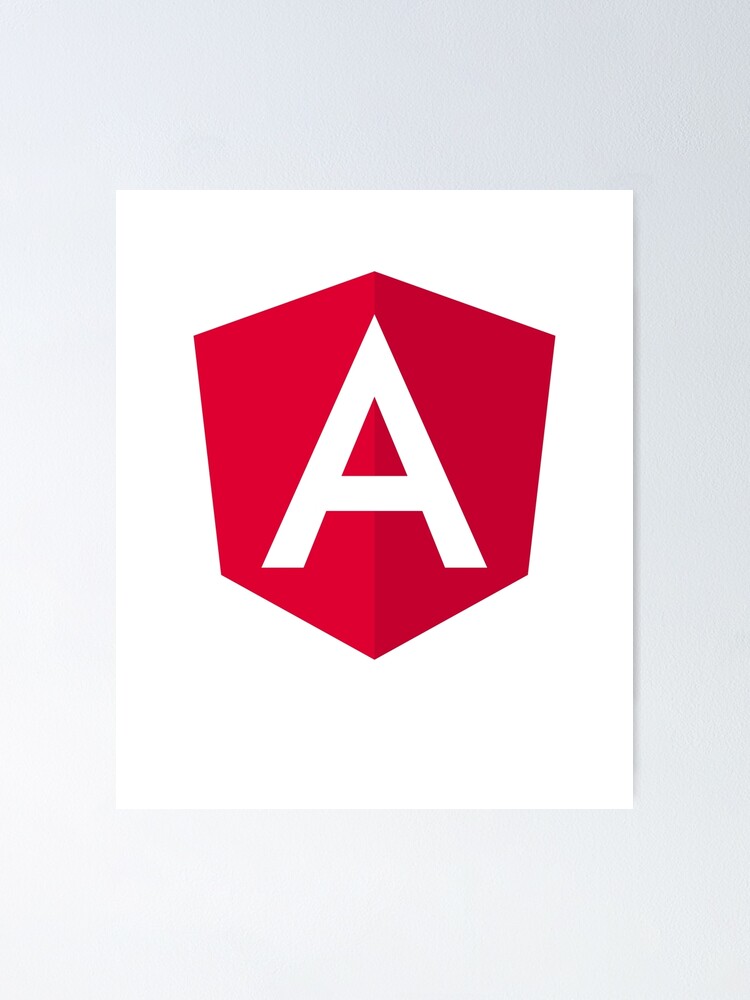 New Angular 5 Logo Js Javascript Developer Poster By Vladocar Redbubble