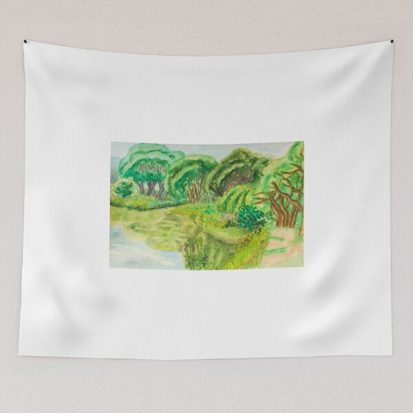 Item preview, Willow trees near lake designed and sold by Irina Afonskaya.
