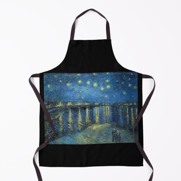 Item preview, La Nuit étoilée - Vincent van Gogh's Starry Night Over the Rhone (1888) famous landscape painting. designed and sold by hottest-tees.