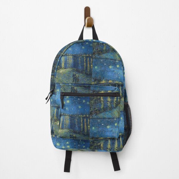 Item preview, La Nuit étoilée - Vincent van Gogh's Starry Night Over the Rhone (1888) famous landscape painting. designed and sold by hottest-tees.