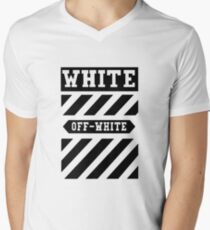 off black and white Men's V-Neck T-Shirt