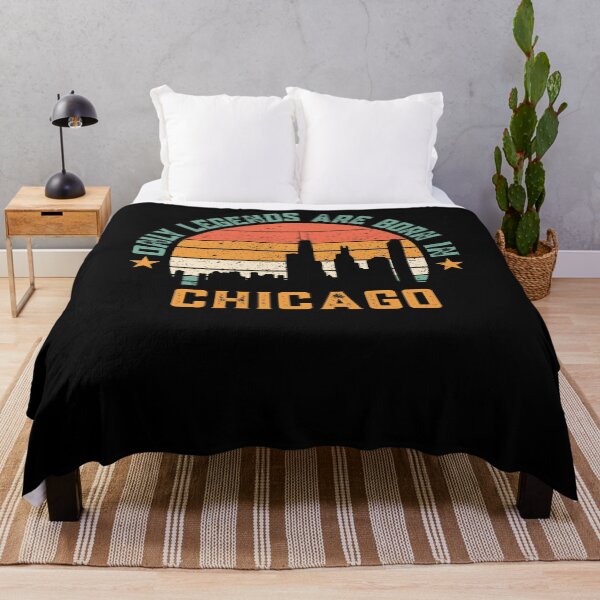 Item preview, Only Legends are Born in Chicago Retro Vintage designed and sold by mkzmerch.