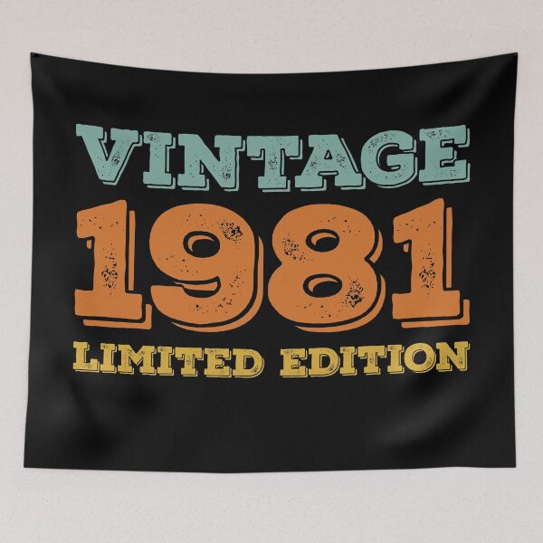 Item preview, VINTAGE 1981 LIMITED EDITION DISTRESSED RETRO BIRTHDAY GIFT IDEA designed and sold by Kipcio.