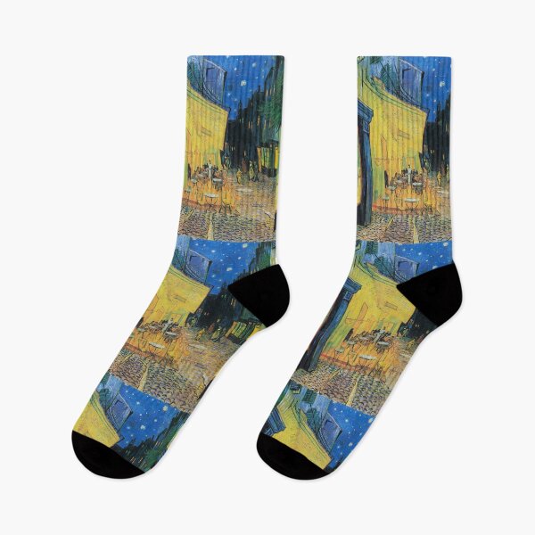 Item preview, Vincent van Gogh's Café Terrace at Night (1888) famous painting. designed and sold by hottest-tees.