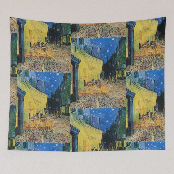 Item preview, Vincent van Gogh's Café Terrace at Night (1888) famous painting. designed and sold by hottest-tees.