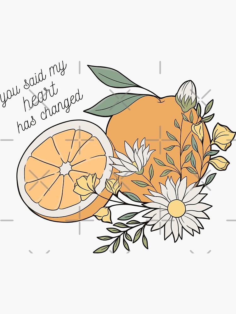 "Orange Juice Noah Kahan Stick Season Sticker" Sticker for Sale by