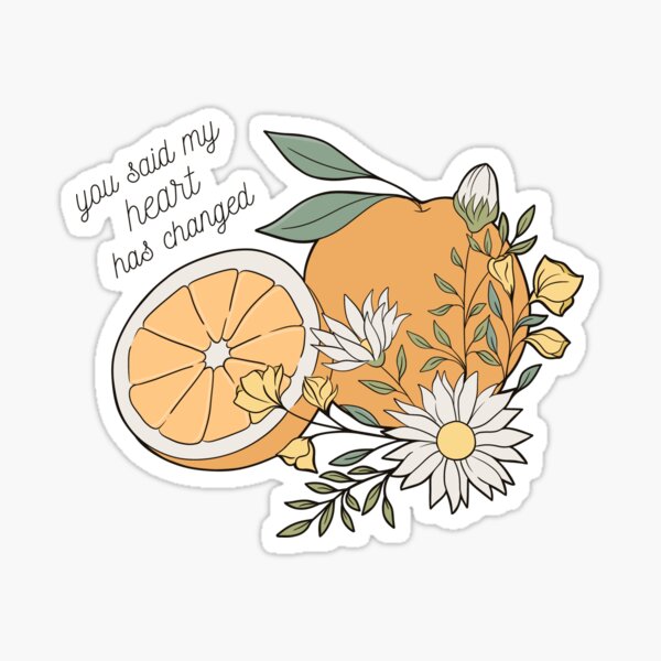 Orange Juice Noah Kahan Stick Season Sticker Sticker