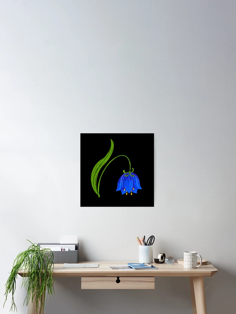 Thumbnail 2 of 3, Poster, Blue Bell designed and sold by RathiDesigns.