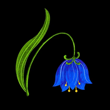 Artwork thumbnail, Blue Bell by RathiDesigns