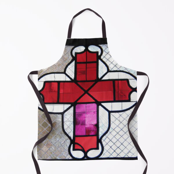Item preview, Stained Glass of Cross in Red  (AI Generated Art) designed and sold by Cowboy Folly.