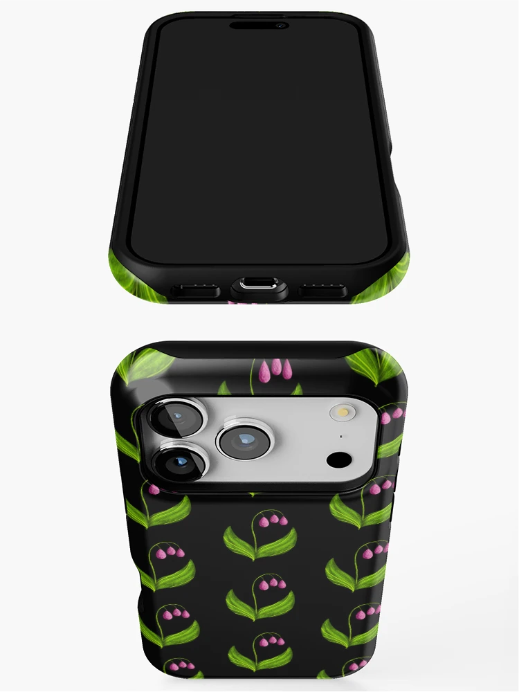 Thumbnail 3 of 4, iPhone Case, Flower Drops designed and sold by RathiDesigns.