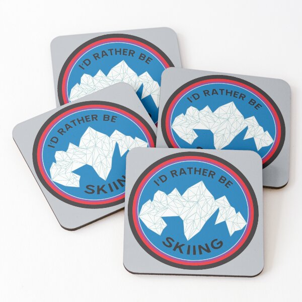 Item preview, Skiing Mountains- I'd Rather Be Skiing Peaks designed and sold by Johnston Creative.