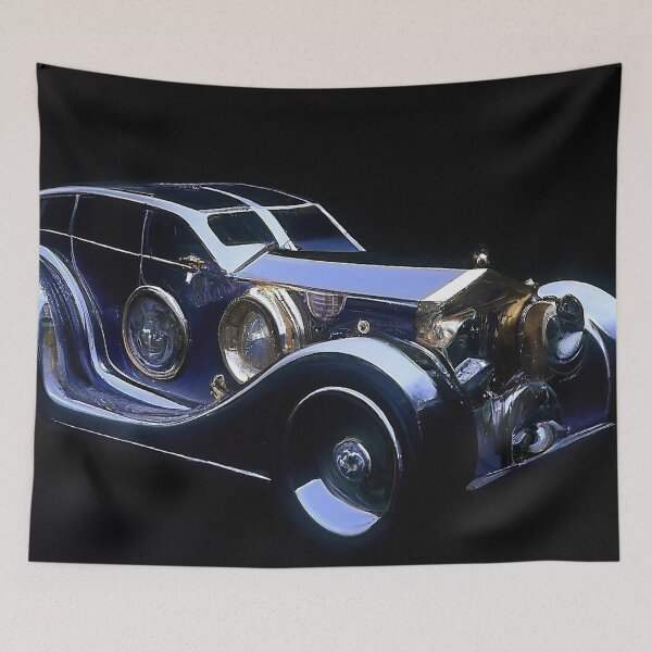 Item preview, Sapphire Sea Art Deco Luxury Car in Royce style designed and sold by nightenlight.