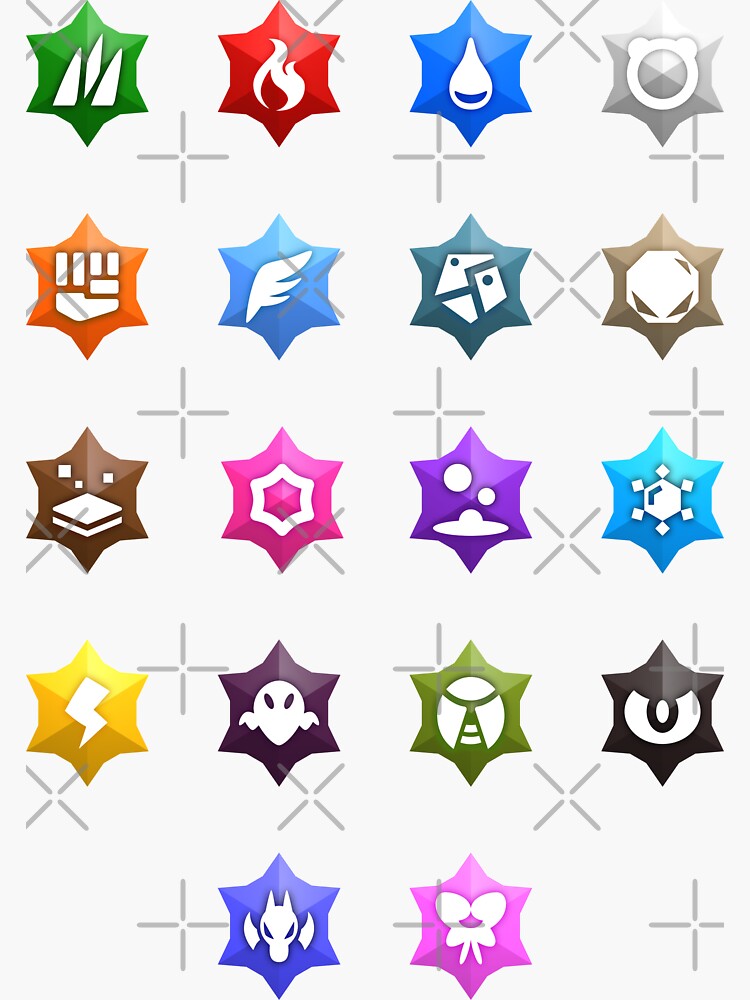 Pokémon Scarlet and Violet official Tera Type icons chart released