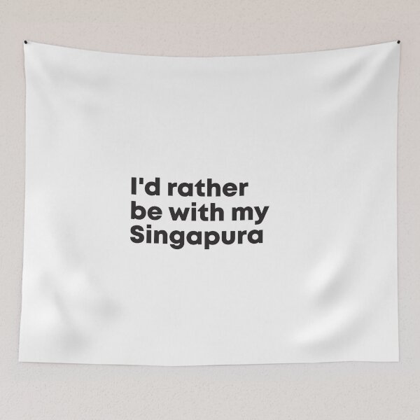 Item preview, I'd rather be with my Singapura cat designed and sold by ArlacV.