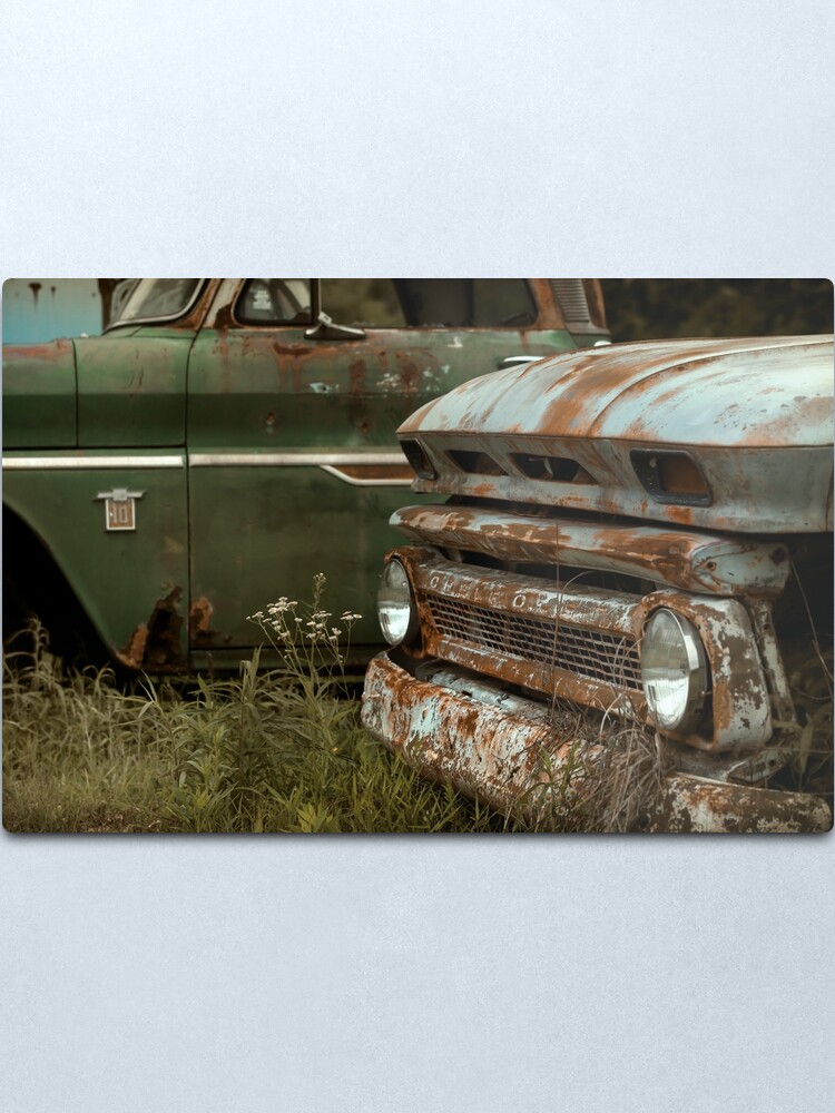 Alternate view of Abandoned 1965 Chevy C-10 - Retired Brothers Metal Print
