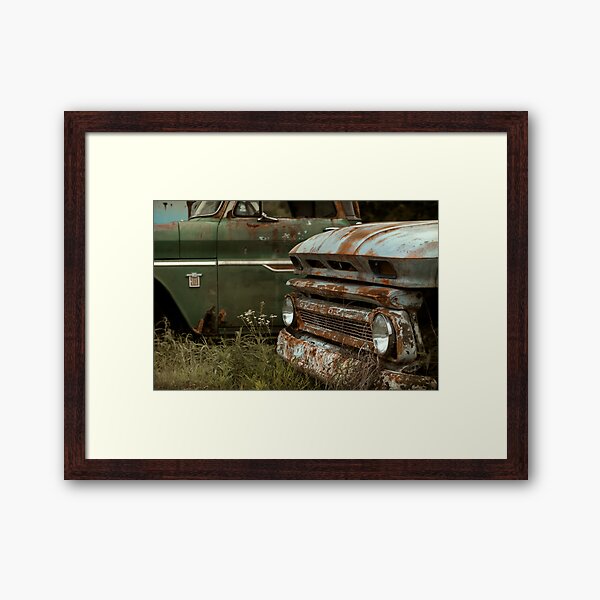 Abandoned 1965 Chevy C-10 - Retired Brothers Framed Art Print