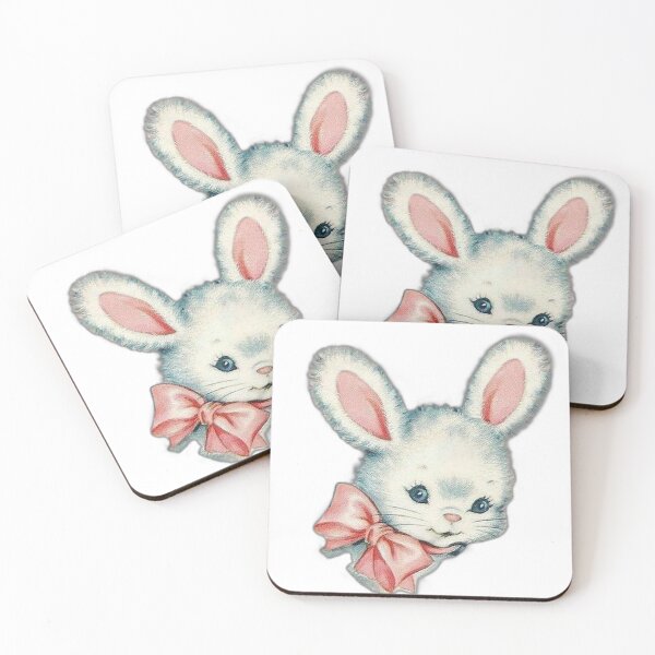 Item preview, Cute vintage bunny with ribbon  designed and sold by Pixiedrop.