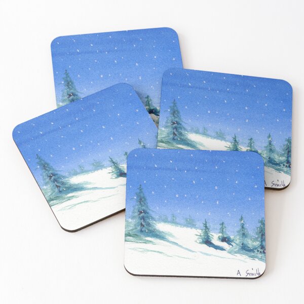 Item preview, Snowy Hills and Trees designed and sold by designs-by-ann.