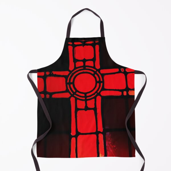 Item preview, Stained Glass of Cross in Red  (AI Generated Art) designed and sold by Cowboy Folly.