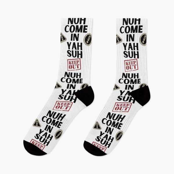 Item preview, Nuh Come In Yah Suh - Do Not Enter Warning Sign designed and sold by IslandDrip.