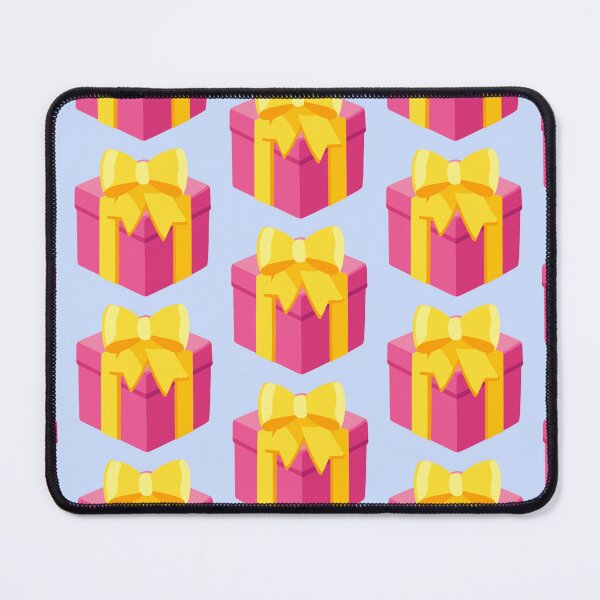 Item preview, Pink Box with Yellow/Gold Ribbon Sticker designed and sold by KaomojiKitchen.