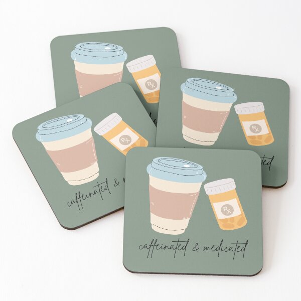 Item preview, Caffeinated & Medicated designed and sold by toadsforall.