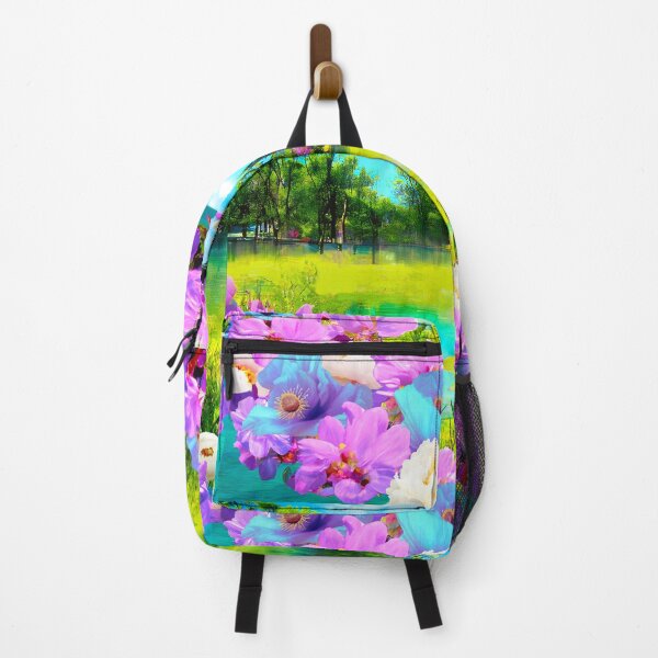 Item preview, Arcadia, Springtime colorful, vibrant flowers and lake designed and sold by Glimmersmith.
