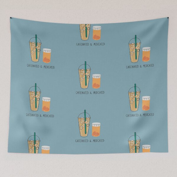 Item preview, Caffeinated & Medicated designed and sold by toadsforall.