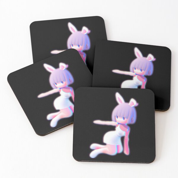 Item preview, Cute bunny cheerleader catching air-- 3D  designed and sold by glitchman2.
